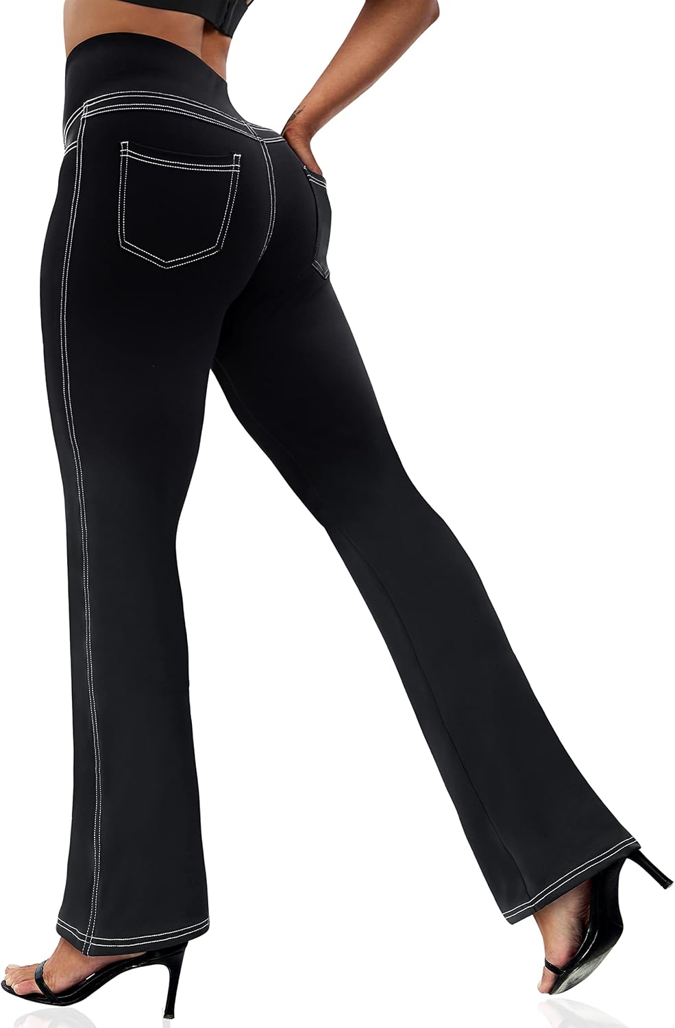 Detalle de VOOVEEYA Bootcut Leggings 4 Pockets