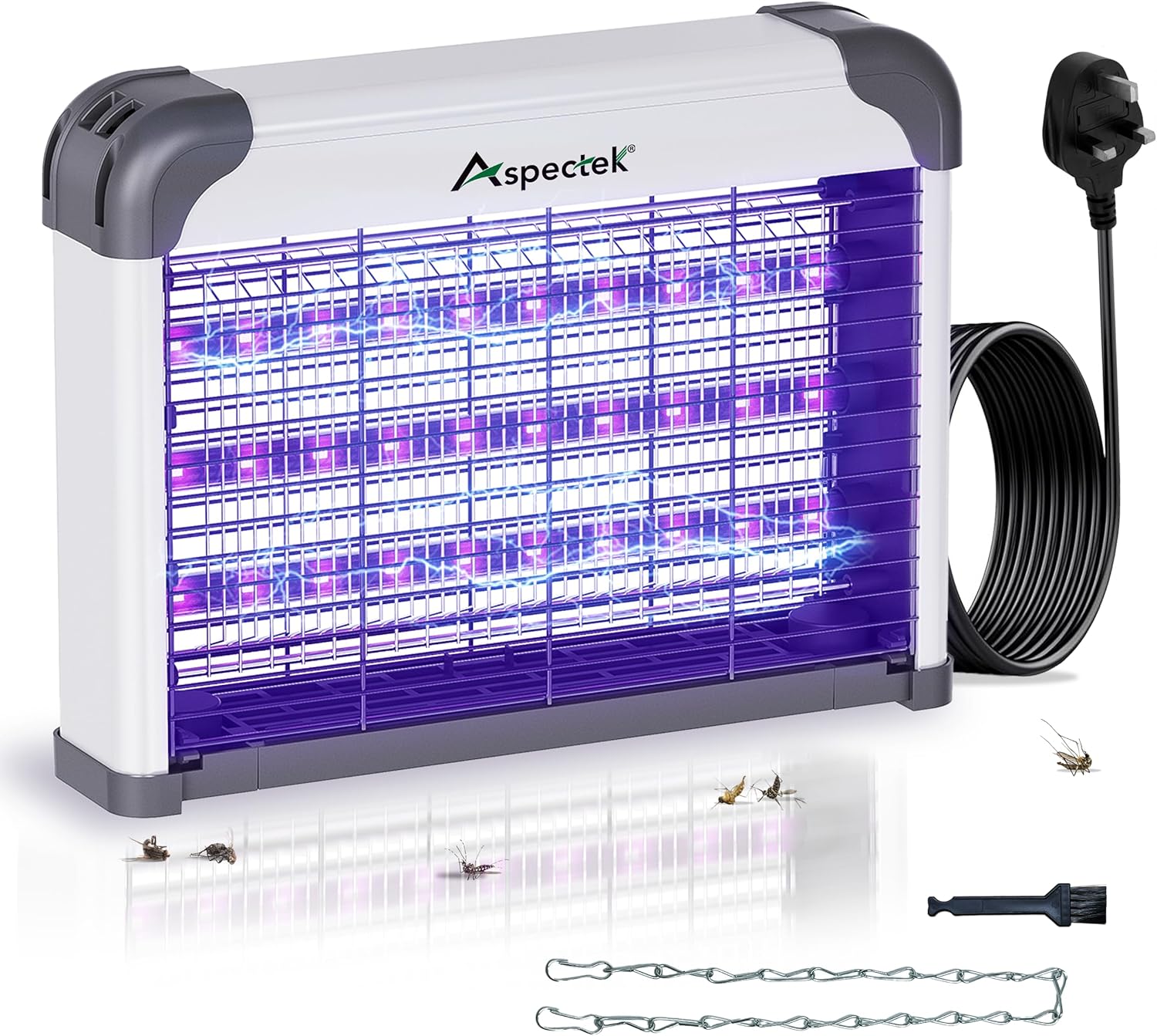 Thumbnail 6 de ASPECTEK Bug Zapper 20W Electric Fly Killer (UV) – Waterproof indoor & outdoor 1000 sq. ft coverage