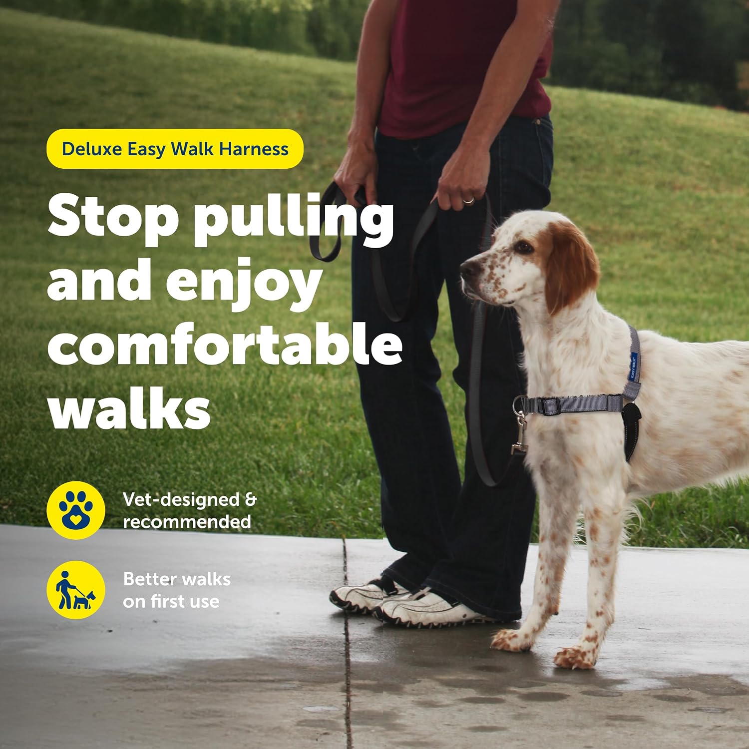 Detalle de PetSafe デラックス イージーウォークハーネス M 犬用 引っ張り防止・反射ステッチ付き