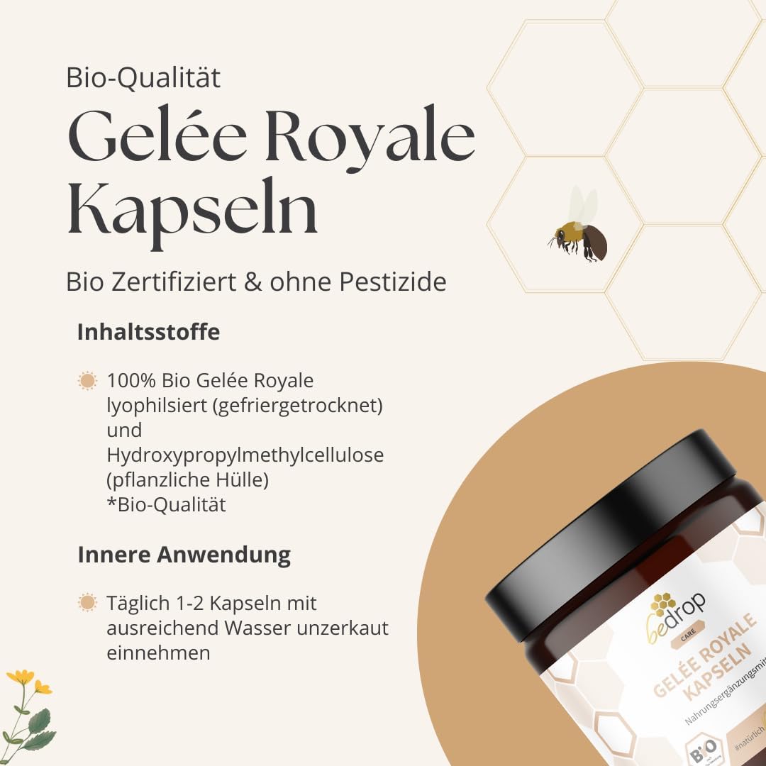 Thumbnail 4 de bedrop Gelée Royale Kapseln Bio Qualität