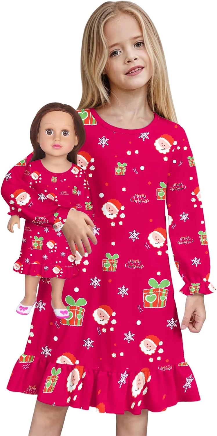 Thumbnail 6 de LQSZ Matching Nightgown Set with 18-Inch Doll Gown