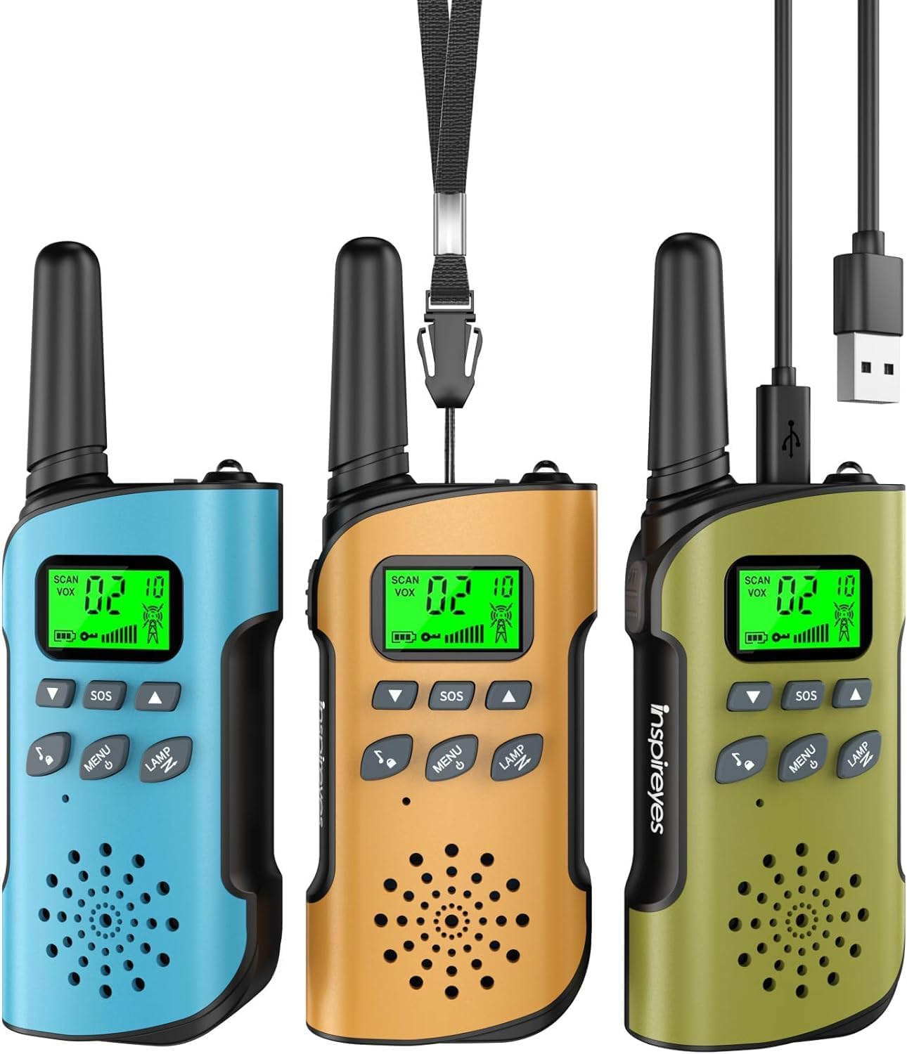 Detalle de Inspireyes Walkie Talkie Niños Recargable 48 horas