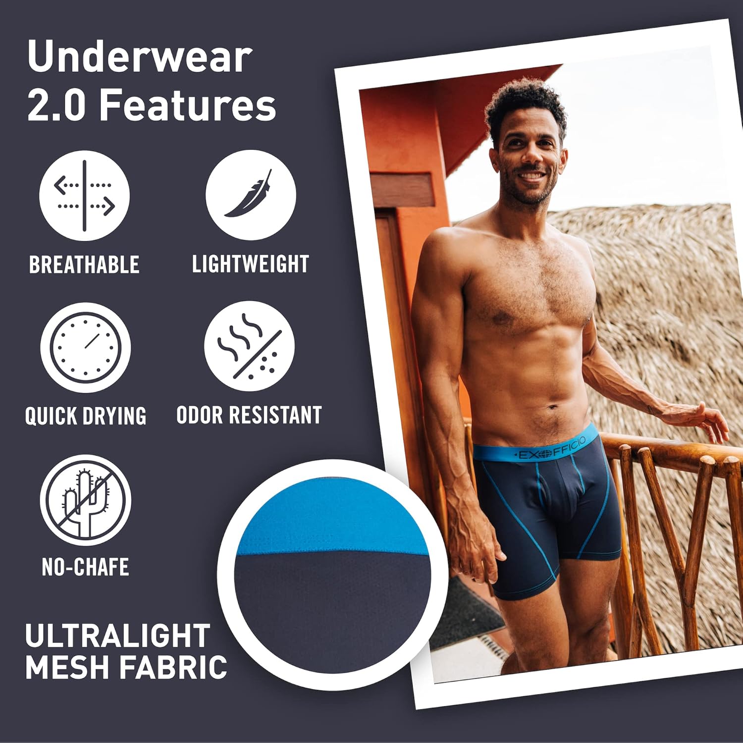 Detalle de ExOfficio Give-N-Go Sport 2.0 Boxer Brief 9