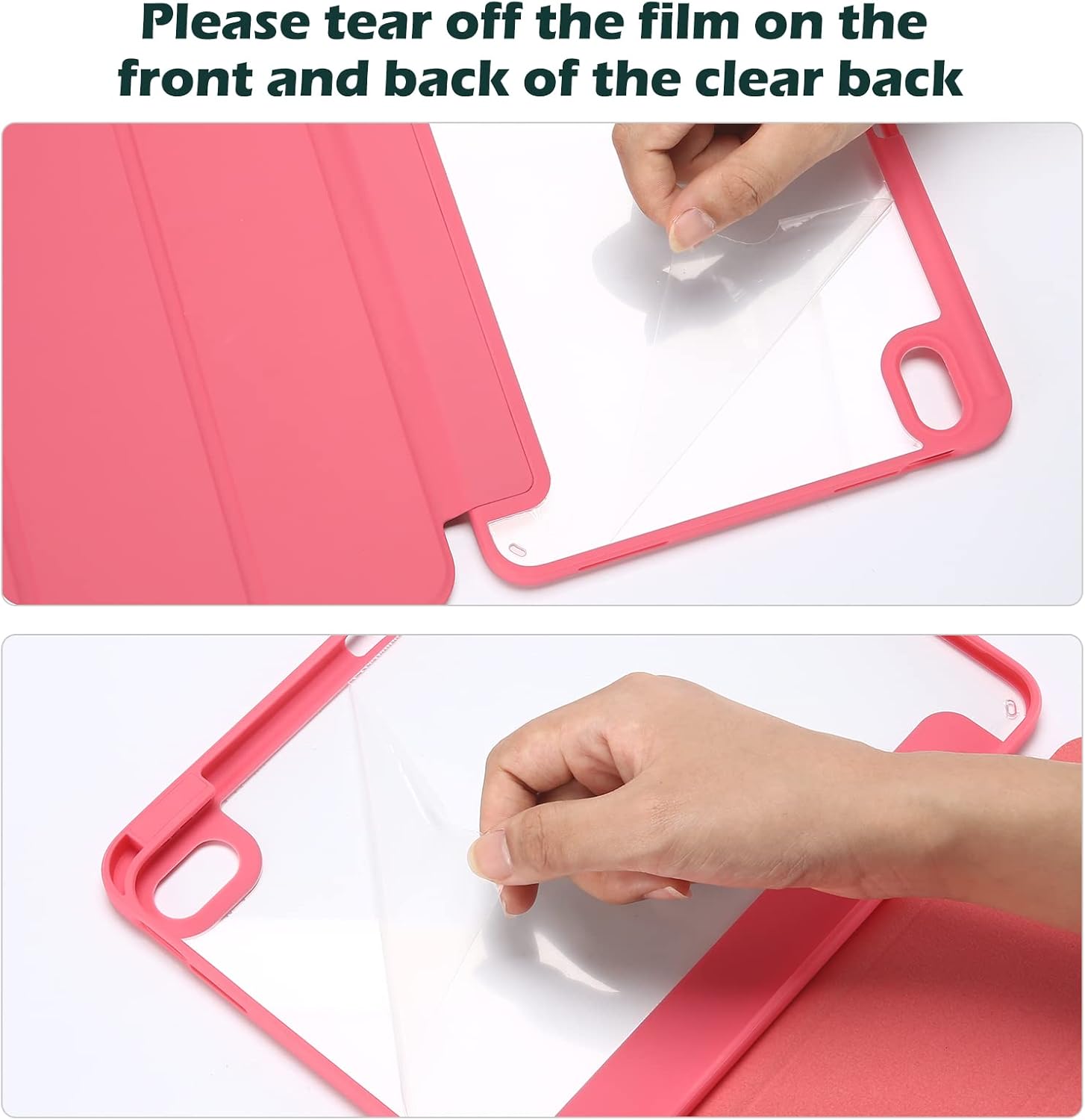 Thumbnail 6 de ProCase Schutzhülle für iPad 11 Zoll (A16, 2025) & iPad 10. Gen 10,9 Zoll (2022) mit Stifthalter, Smart Case – Rosa