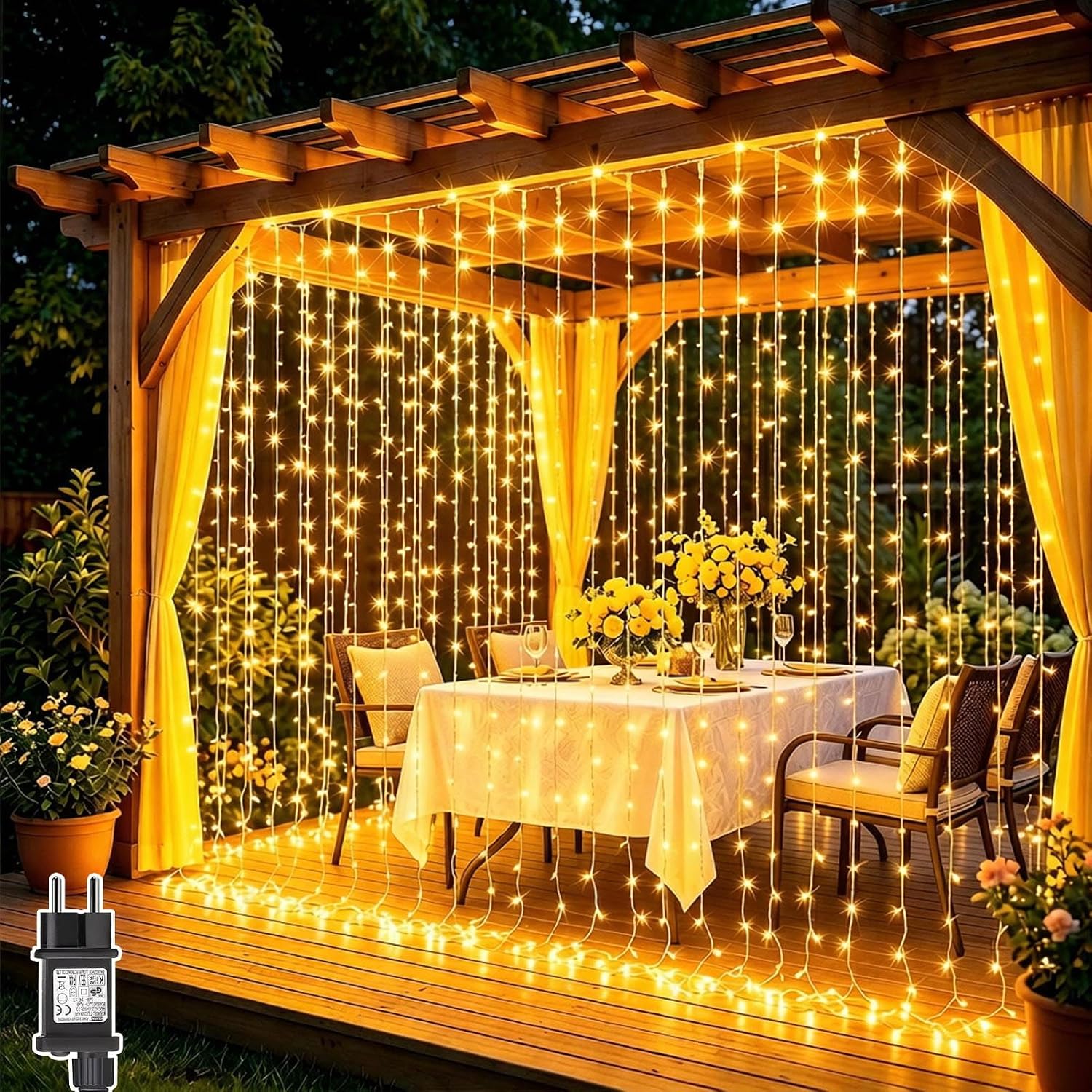 Dekofun Tenda Luminosa 3x3 m 300 LED
