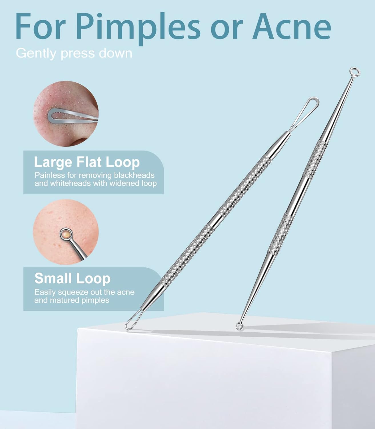 Thumbnail 4 de Upmore Pickel Werkzeug-Set Mitesserentferner 10-in-1