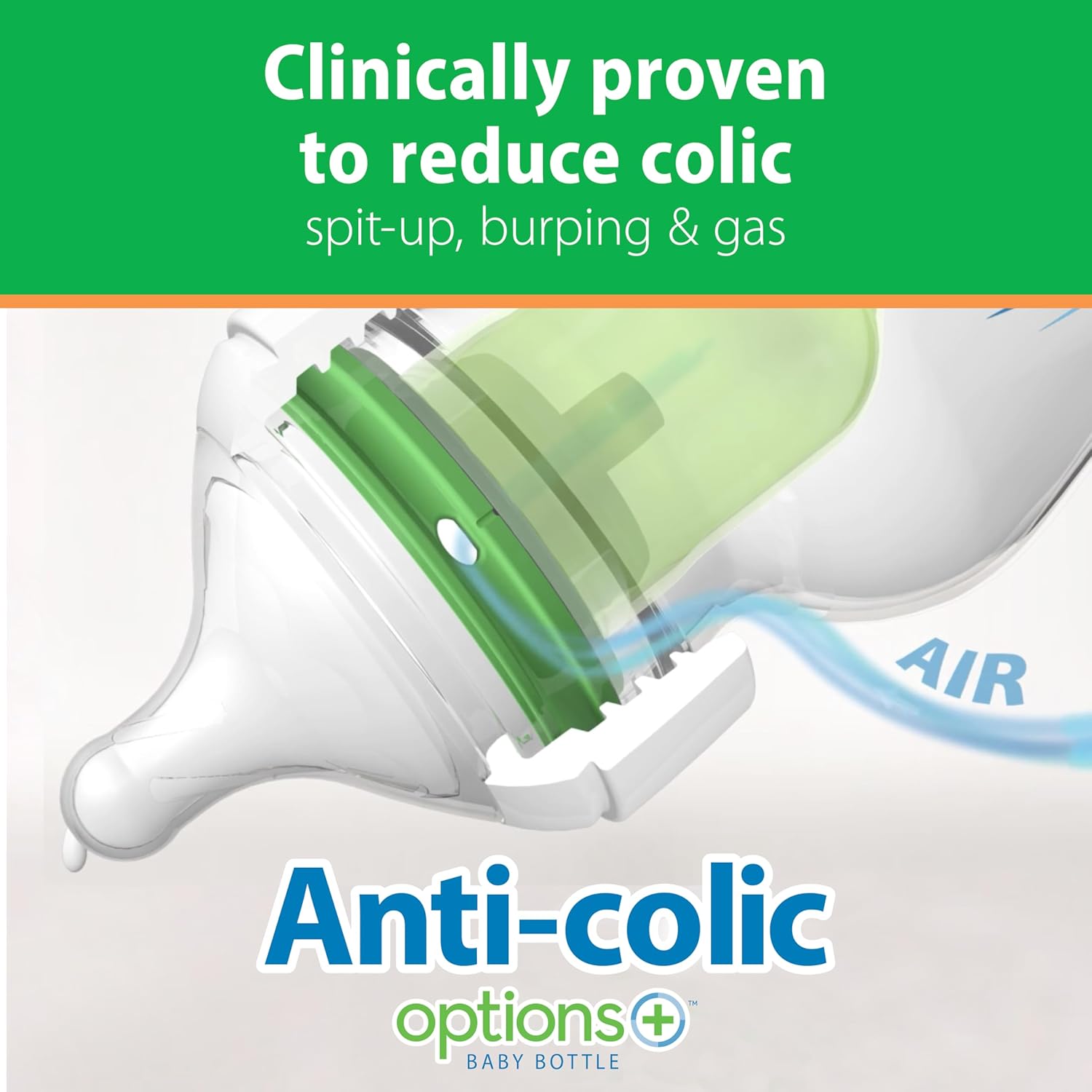Thumbnail 1 de Dr. Brown's Natural Flow Anti-Colic Options+ Wide-Neck Glass Baby Bottles 9 oz/270 mL 3 Pack