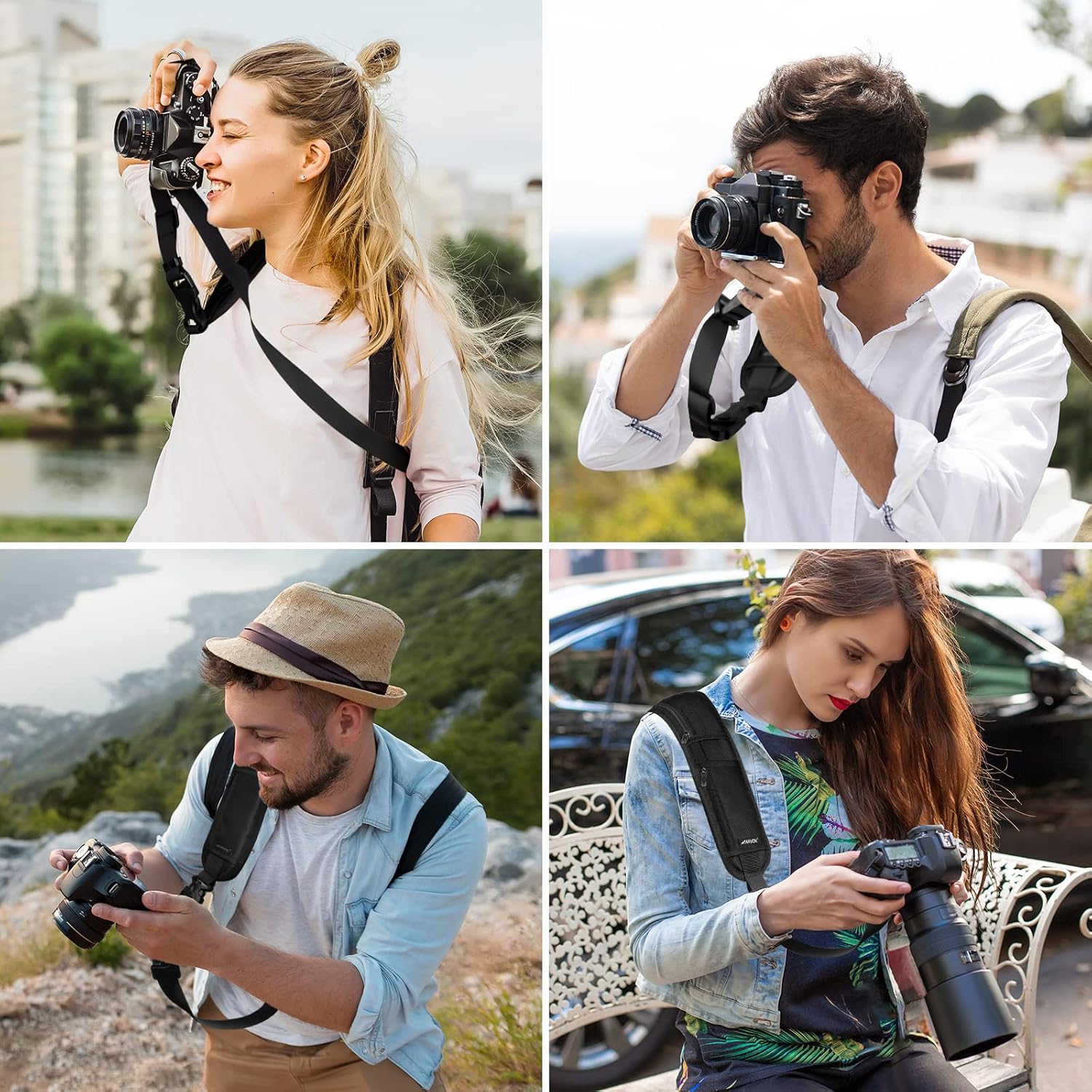 Thumbnail 6 de Arvok ARVOK Camera Strap with Quick Release & Safety Tether – Adjustable DSLR Shoulder Strap for Nikon, Canon, Sony & Fuji