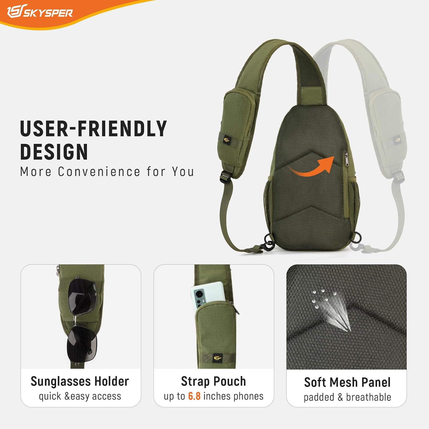 Thumbnail 5 de SKYSPER Sling Bag 39 x 20 x 10 cm