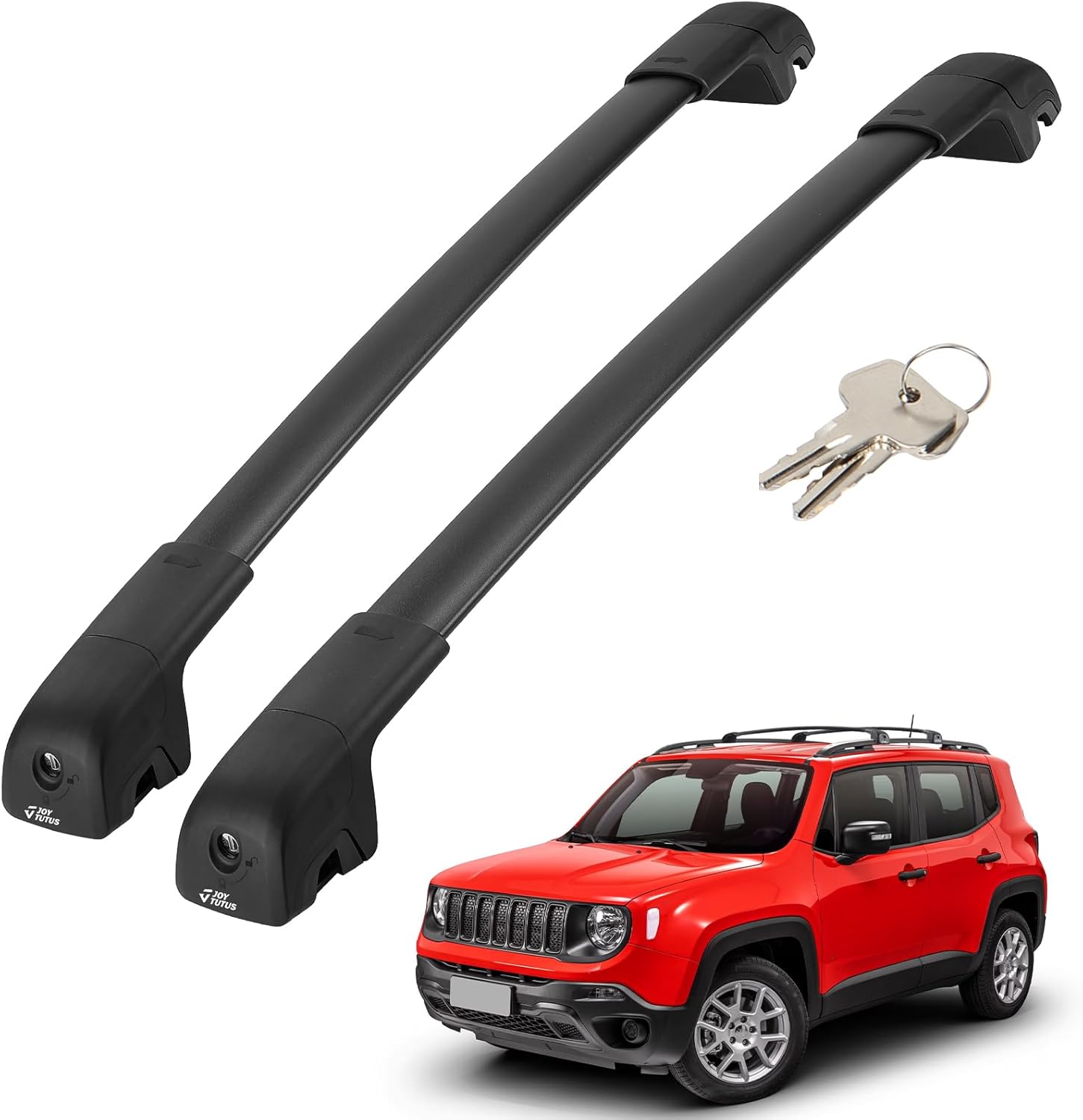 Detalle de JOYTUTUS Lockable Roof Rack Cross Bars for Jeep Renegade (2015–2024)