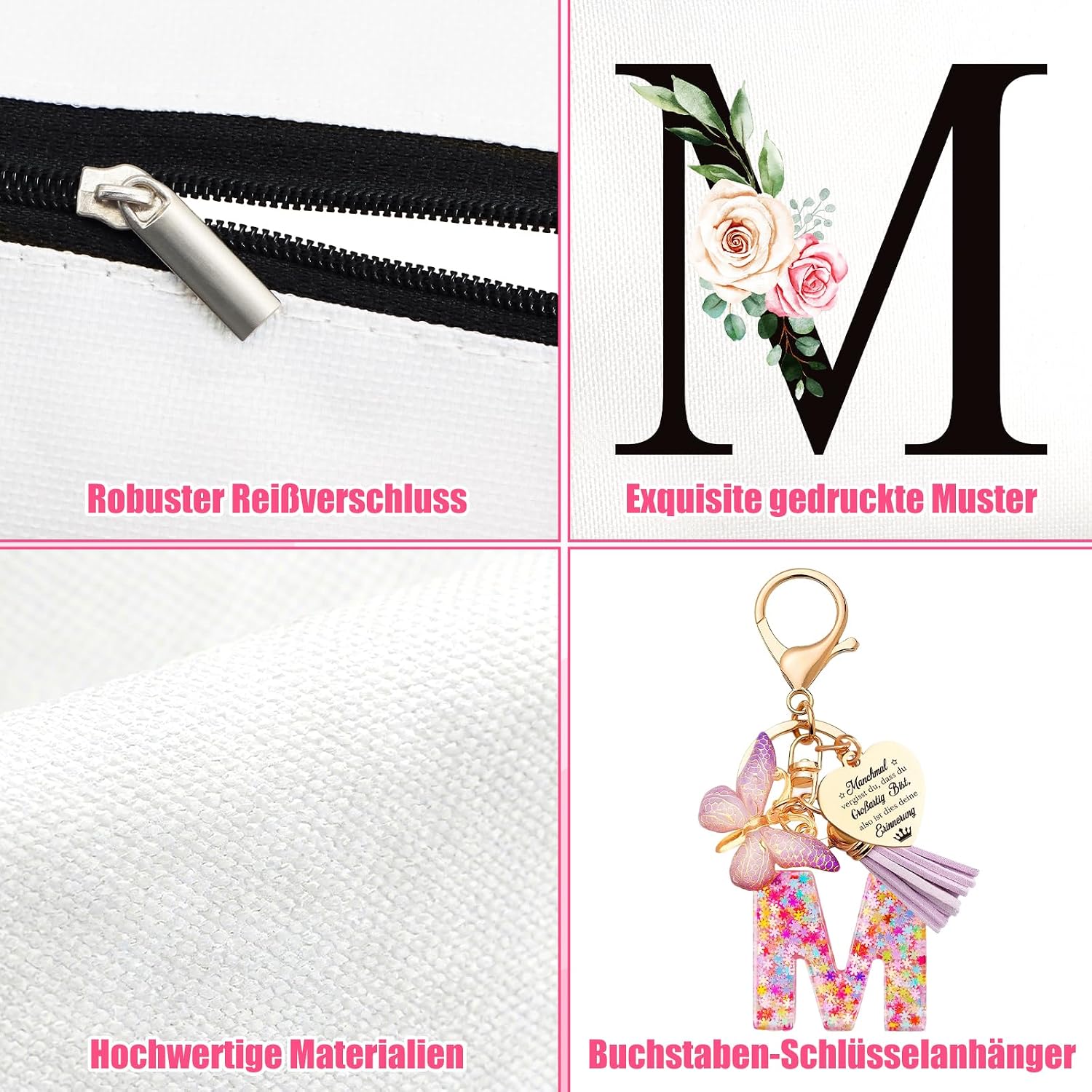 Thumbnail 4 de TUZELIYA Personalisierte Buchstaben C Kosmetiktasche – Geschenkidee für Frauen