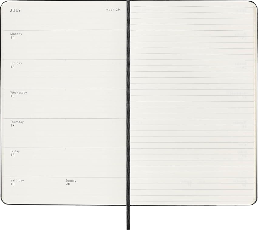 Thumbnail 4 de Moleskine Weekly Planner agenda semanal 18 meses