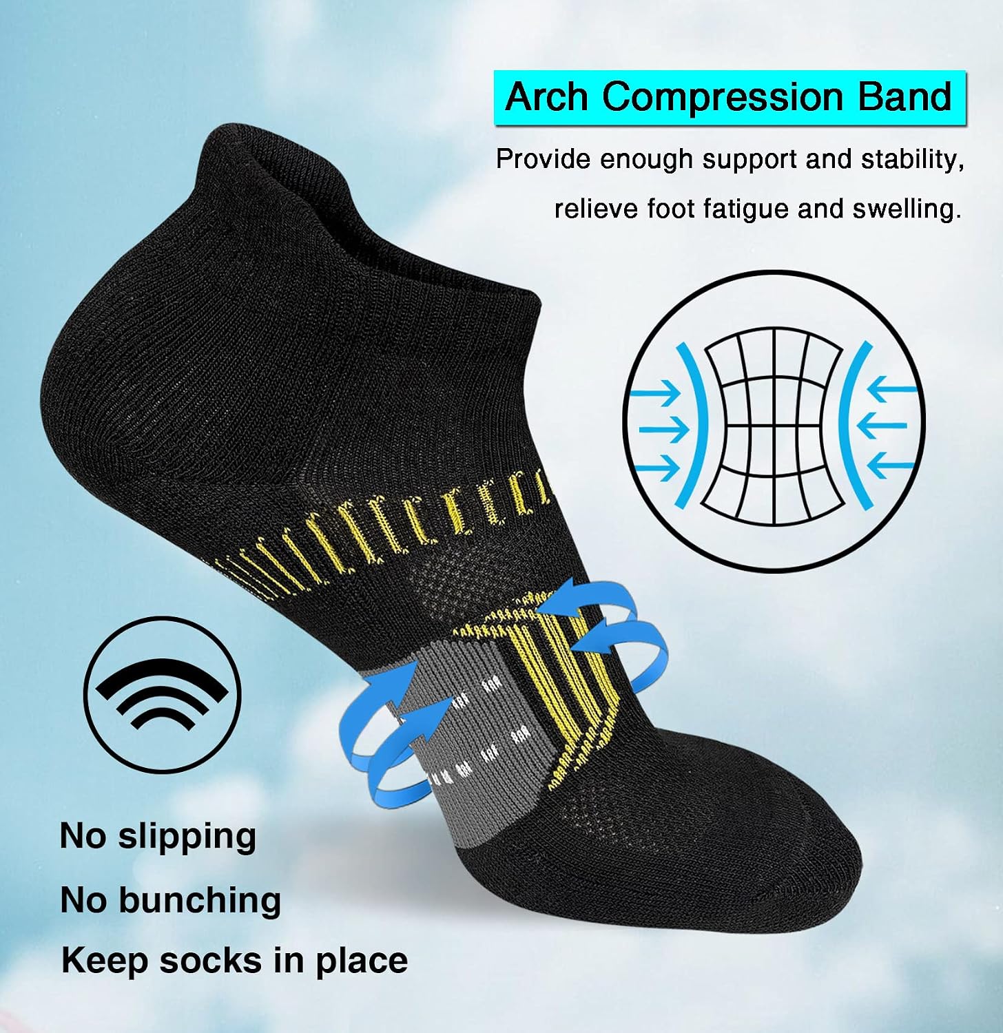 Thumbnail 4 de suaskk Womens Running Socks 5-pack