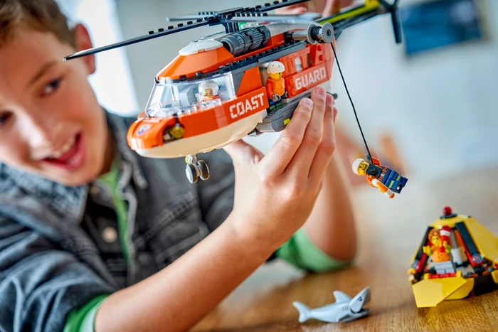 Detalle 2 de LEGO City Hubschrauber 60503 mit Seilwinde
