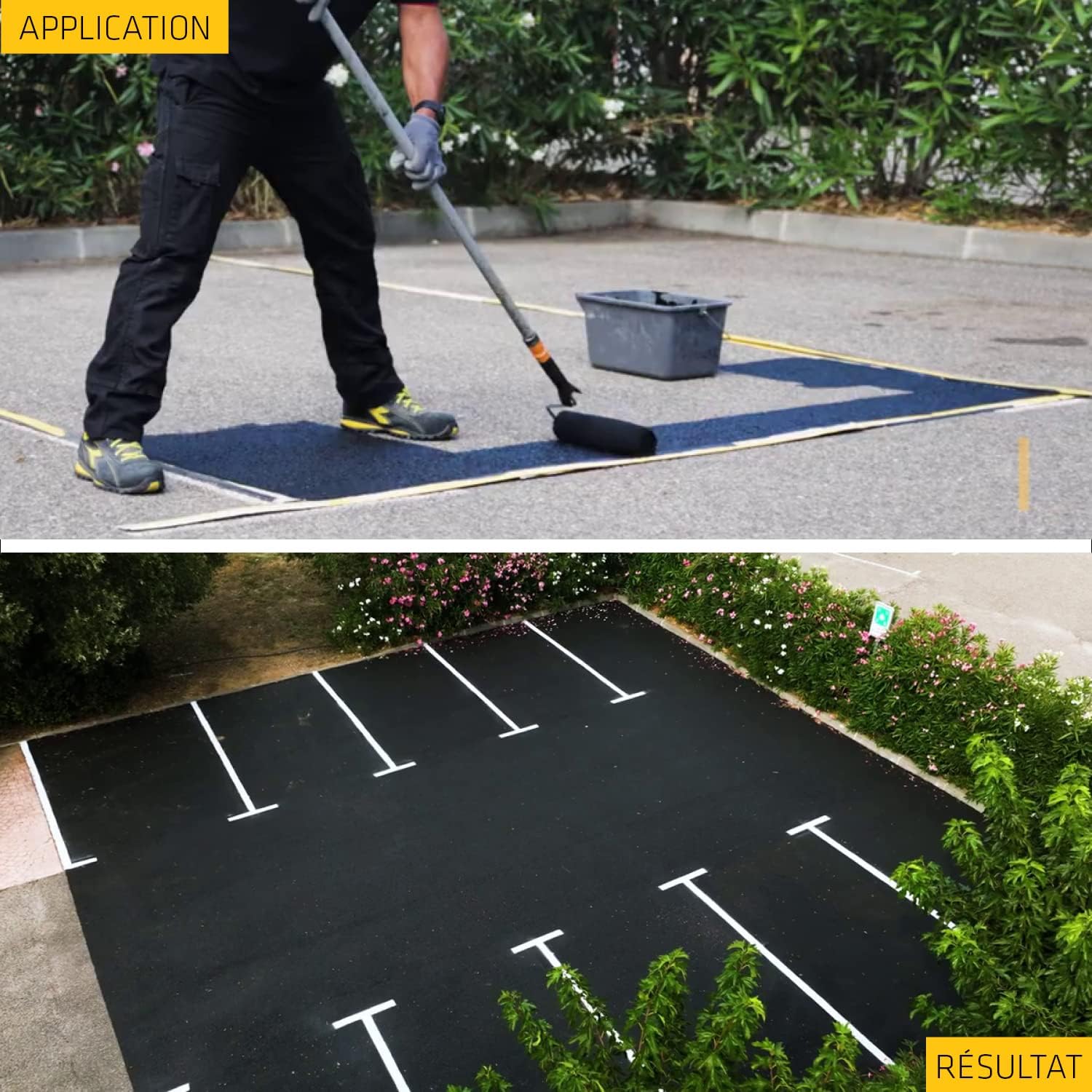 Thumbnail 5 de SIKA Sikagard 216 Rénovateur Sol Bitume Noir (5 L) – Rénovation couleur et protection rapide pour enrobés et béton