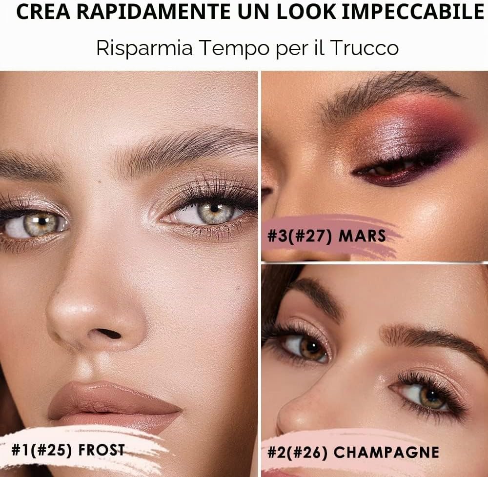 Thumbnail 1 de Ombretto Occhi Stick Matte: Set di matite ombretto cremose per look facili e dallo stile definito