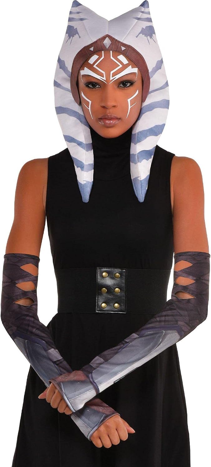 Detalle de Amscan Ahsoka ハロウィン用コスチュームアクセサリー ヘッドピース・アームスリーブセット