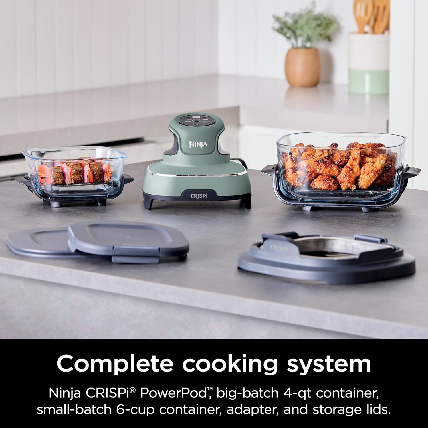 Thumbnail 1 de Ninja Crispi 4-in-1 Glass Air Fryer System (FN101SG)