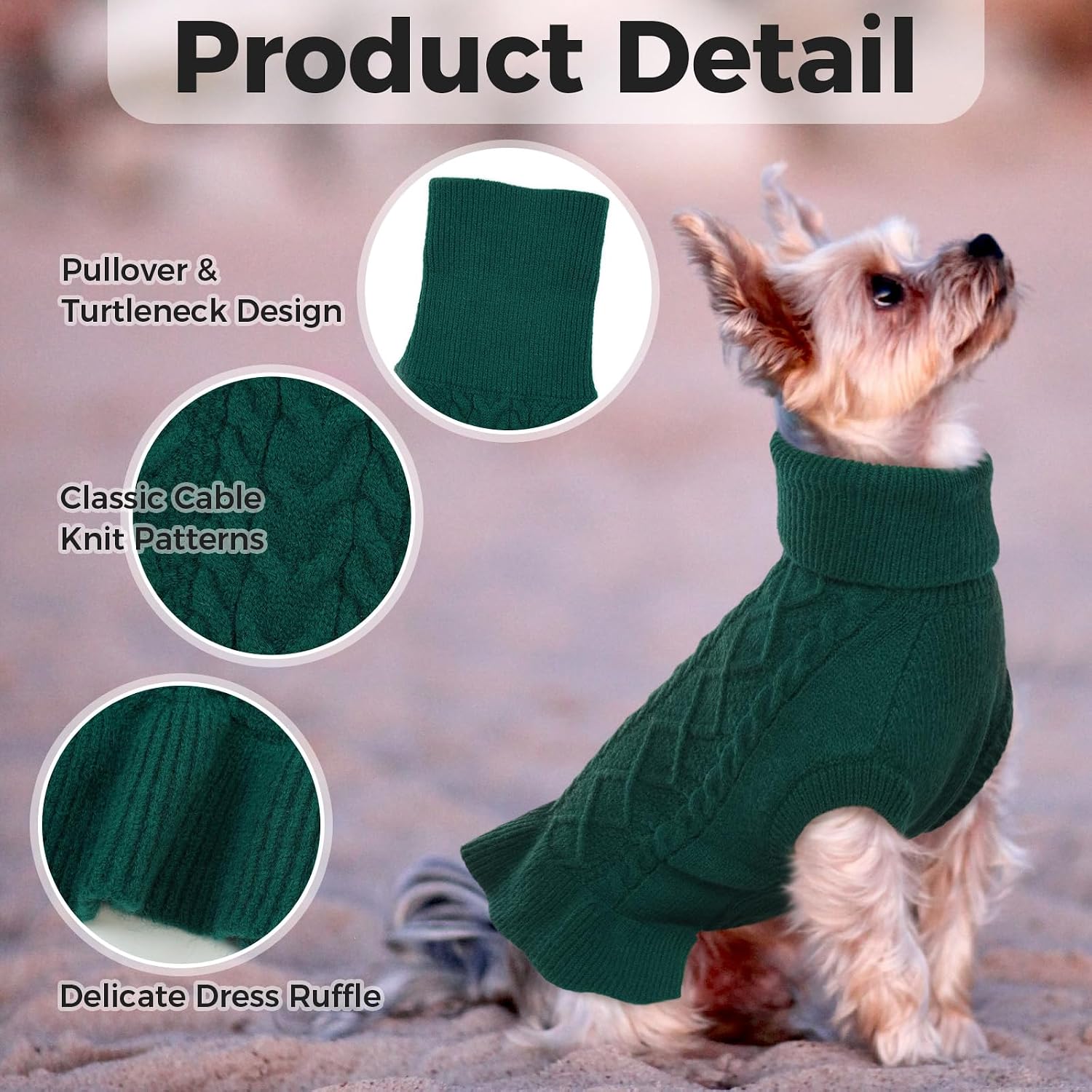 Detalle de Lelepet XS Dog Sweater Dress