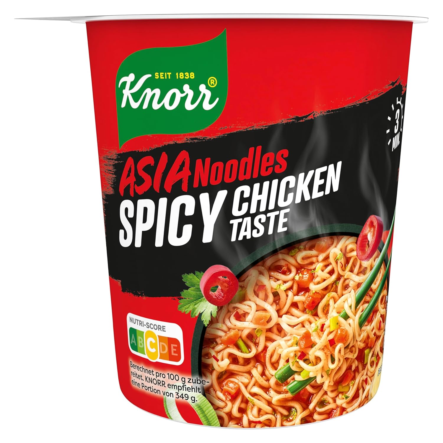 Detalle de Knorr Asia Noodles Instant Nudeln Mix – Asia Snack fertig in 3 Minuten (48 Stück)
