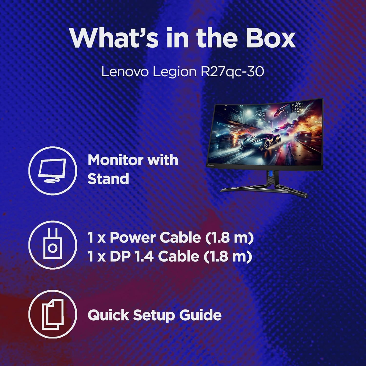 Thumbnail 6 de Lenovo Legion R27qc-30: 27-inch QHD Curved Gaming Monitor
