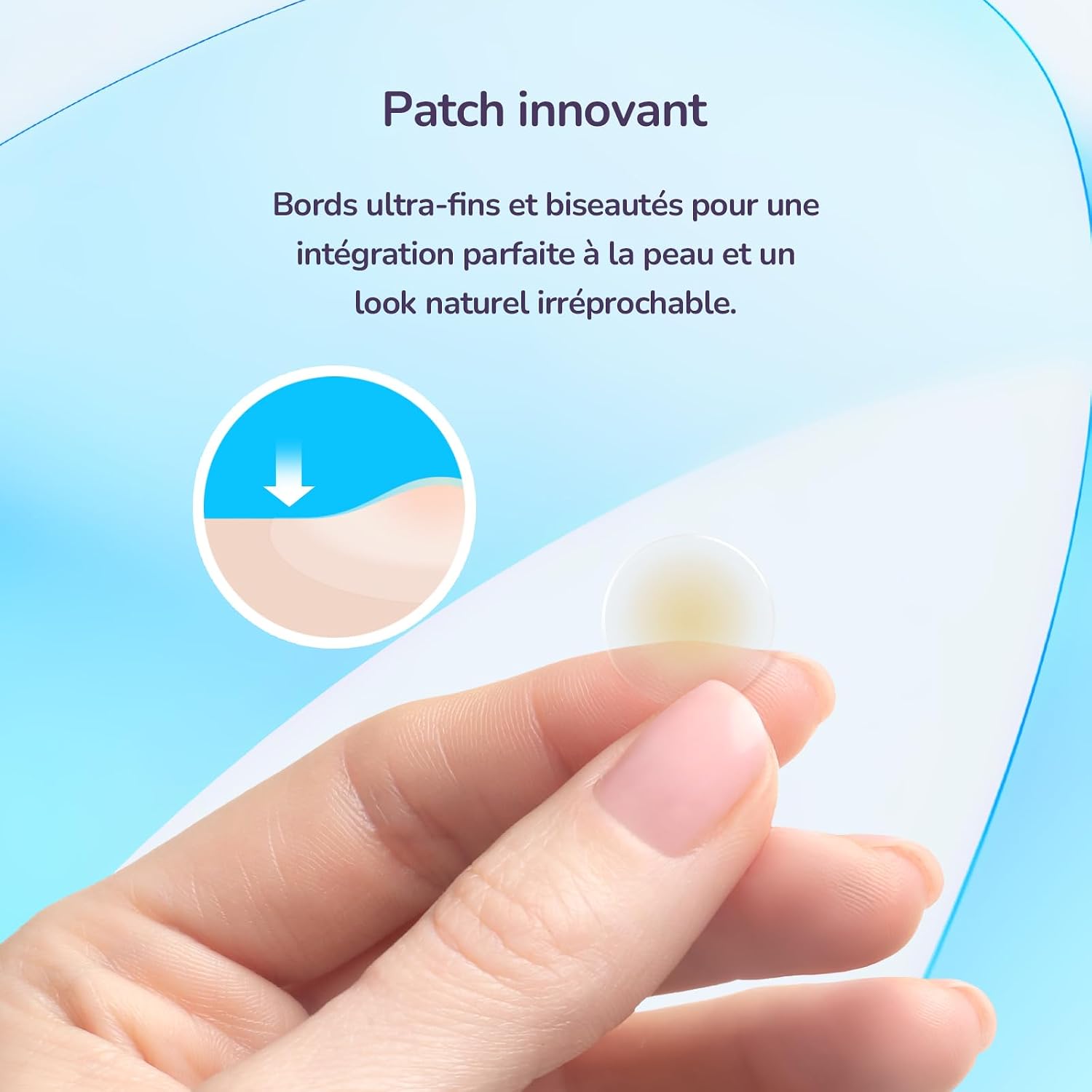 Detalle de Patch Bouton Invisible Nuit & Jour – Soin Visage Hydrocolloïde avec Acide Salicylique (72 Patchs)