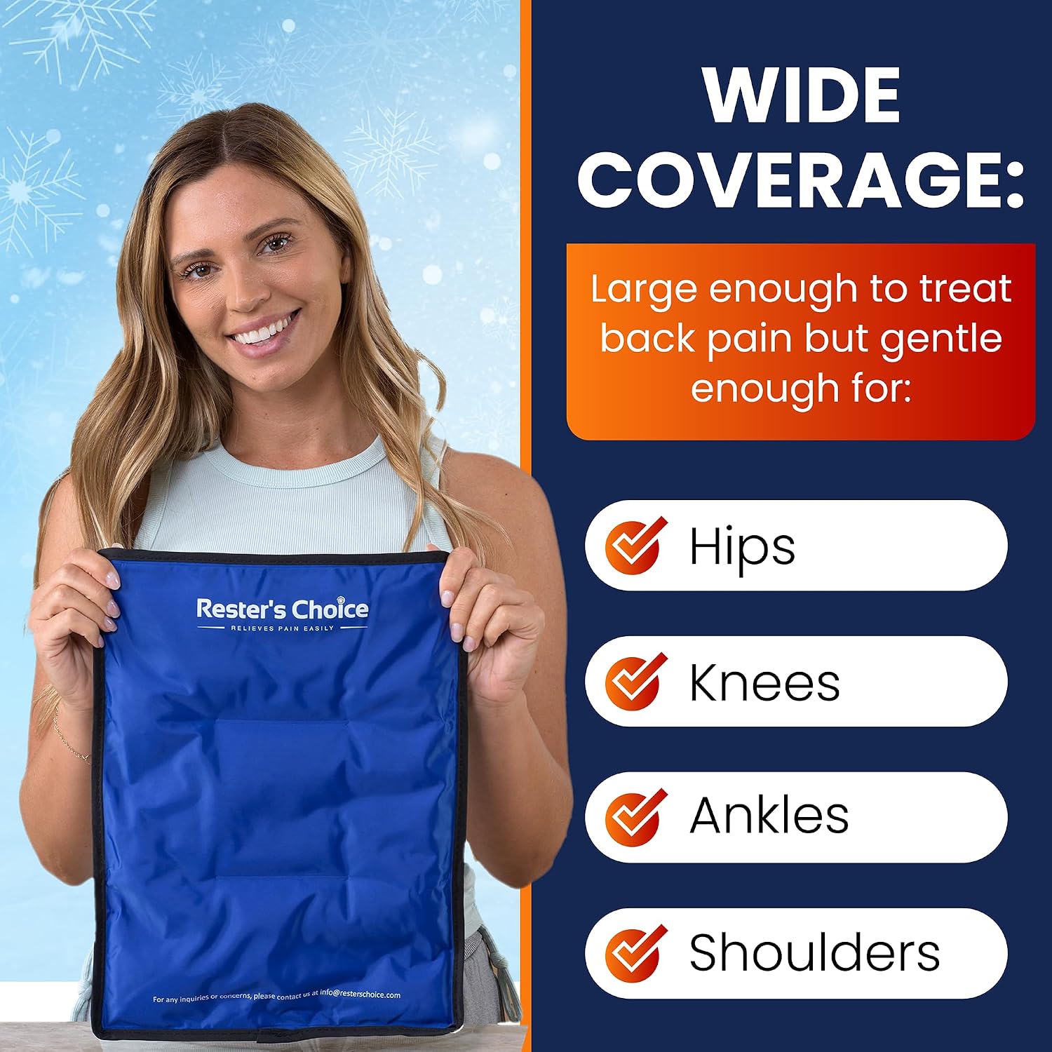Detalle 2 de Comfy Gel Soft Flexible Ice Pack 11"x14.5" 🩹