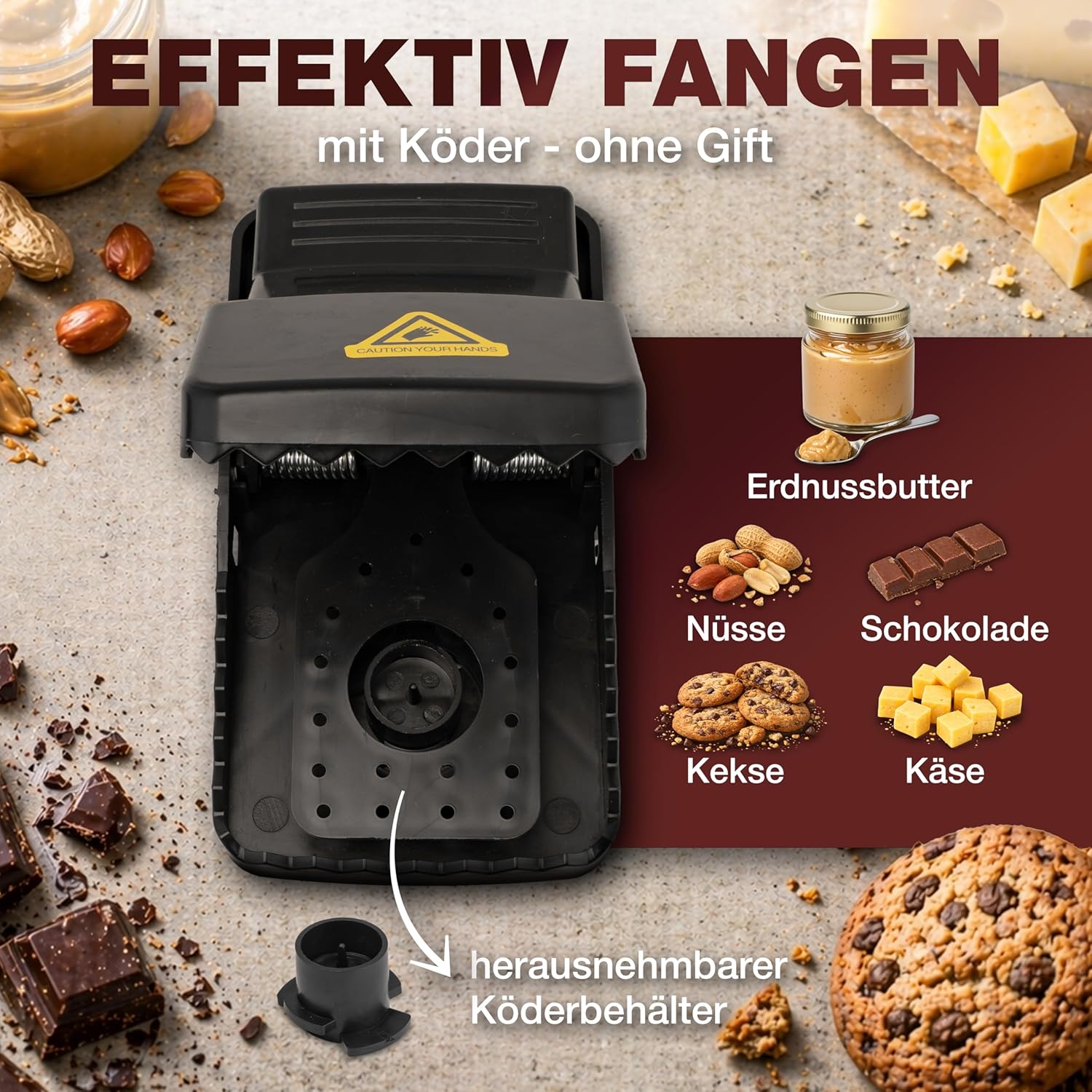 Thumbnail 4 de XXL Rattenfalle 21 cm (2er Pack) – große Schlagfalle für Ratten, wiederverwendbar