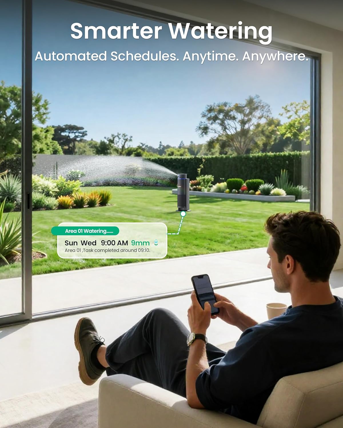 Detalle 2 de Aiper IrriSense 2 Smart Irrigation System: one-smart-unit for efficient lawn watering