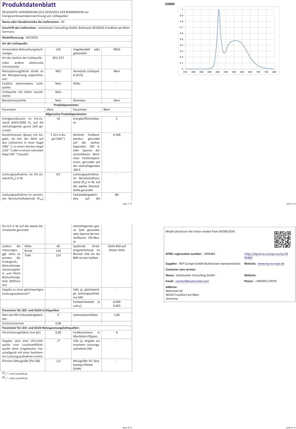 Thumbnail 9 de GY 9.5W LED E27 A60