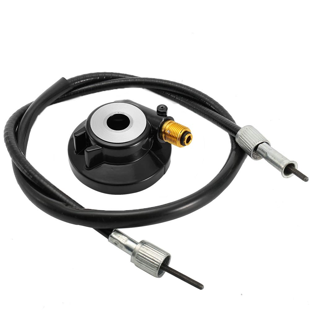 Detalle de Koulate 12mm Black Drive Gear Speedometer Drive Gear with Cable for GY6 Scooter Parts