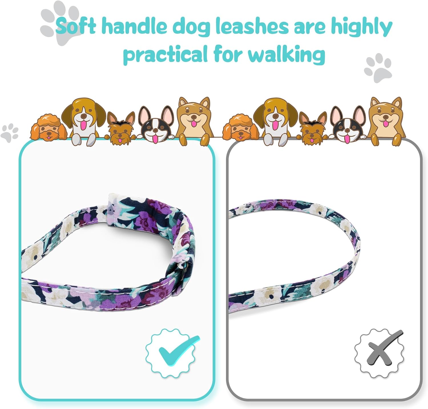 Thumbnail 4 de Dote on Dog Collar and Lead Set Deep Purple XS