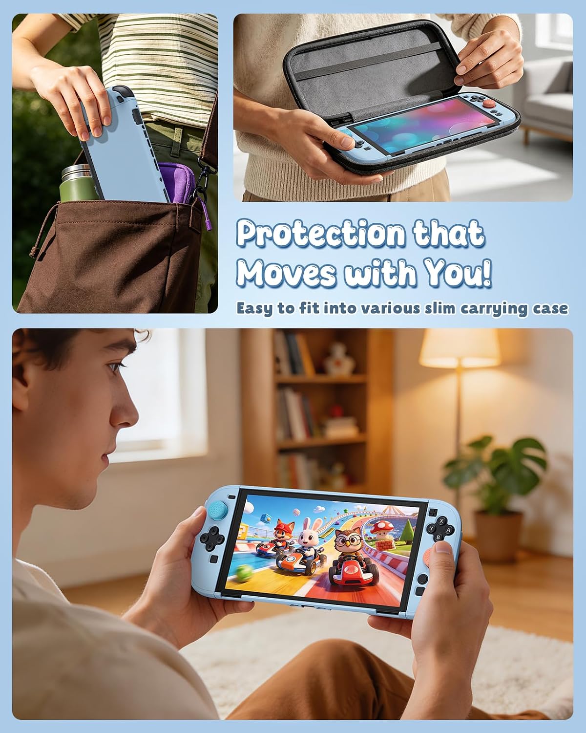 Thumbnail 6 de FYOUNG Switch 2 Cover Case & Screen Protector Dockable Shell