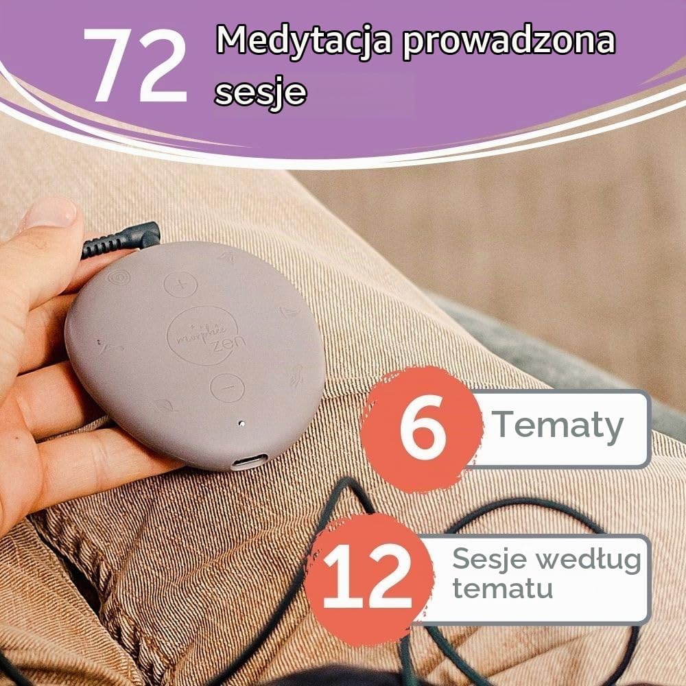 Detalle de Morphée Zen – przenośne urządzenie do medytacji bez ekranu, 72 sesje audio