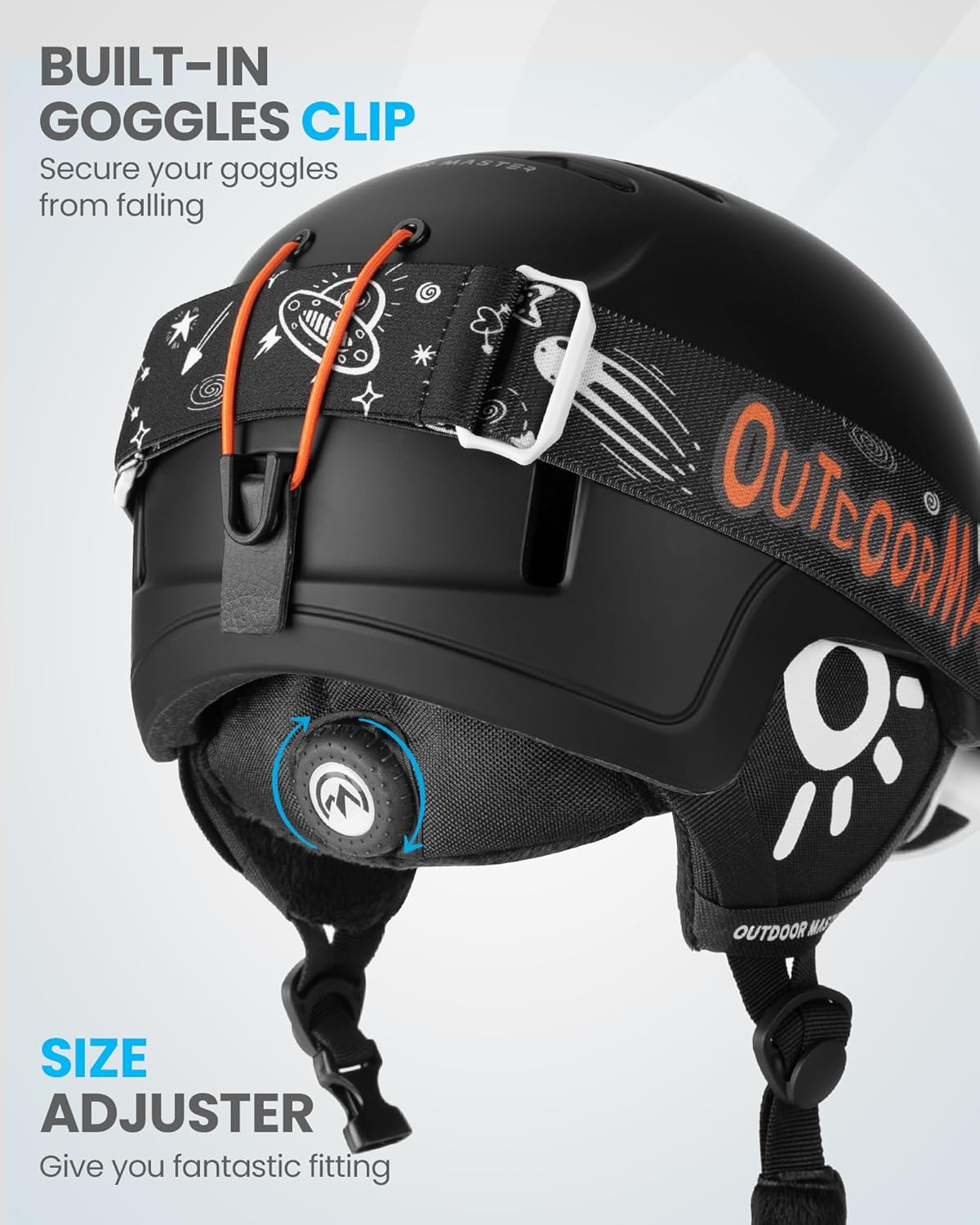Detalle 2 de OutdoorMaster Kids Ski Helmet 12-Vent Snow Goggles