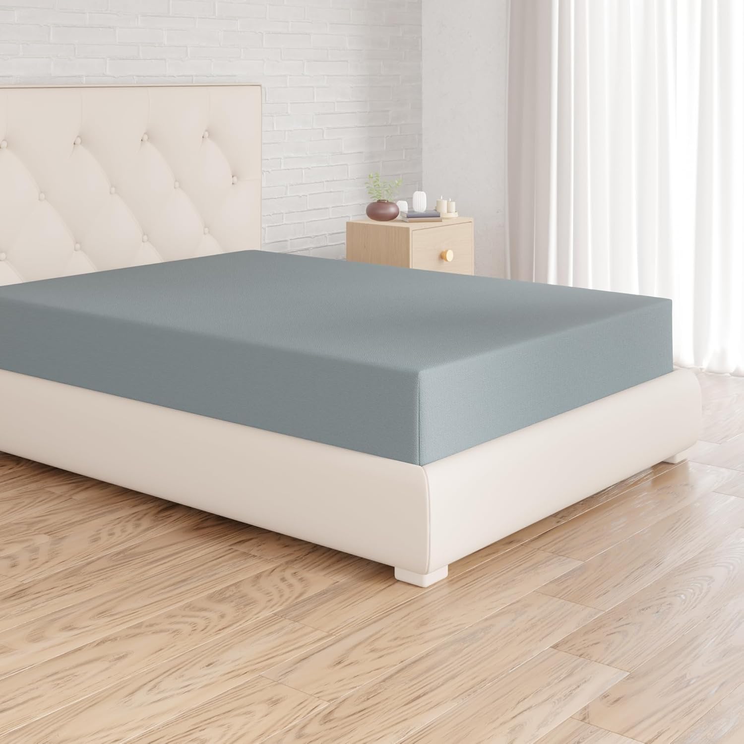 Thumbnail 6 de Amazon Basics Spannbettlaken 180 x 200 cm, Mikrofaser