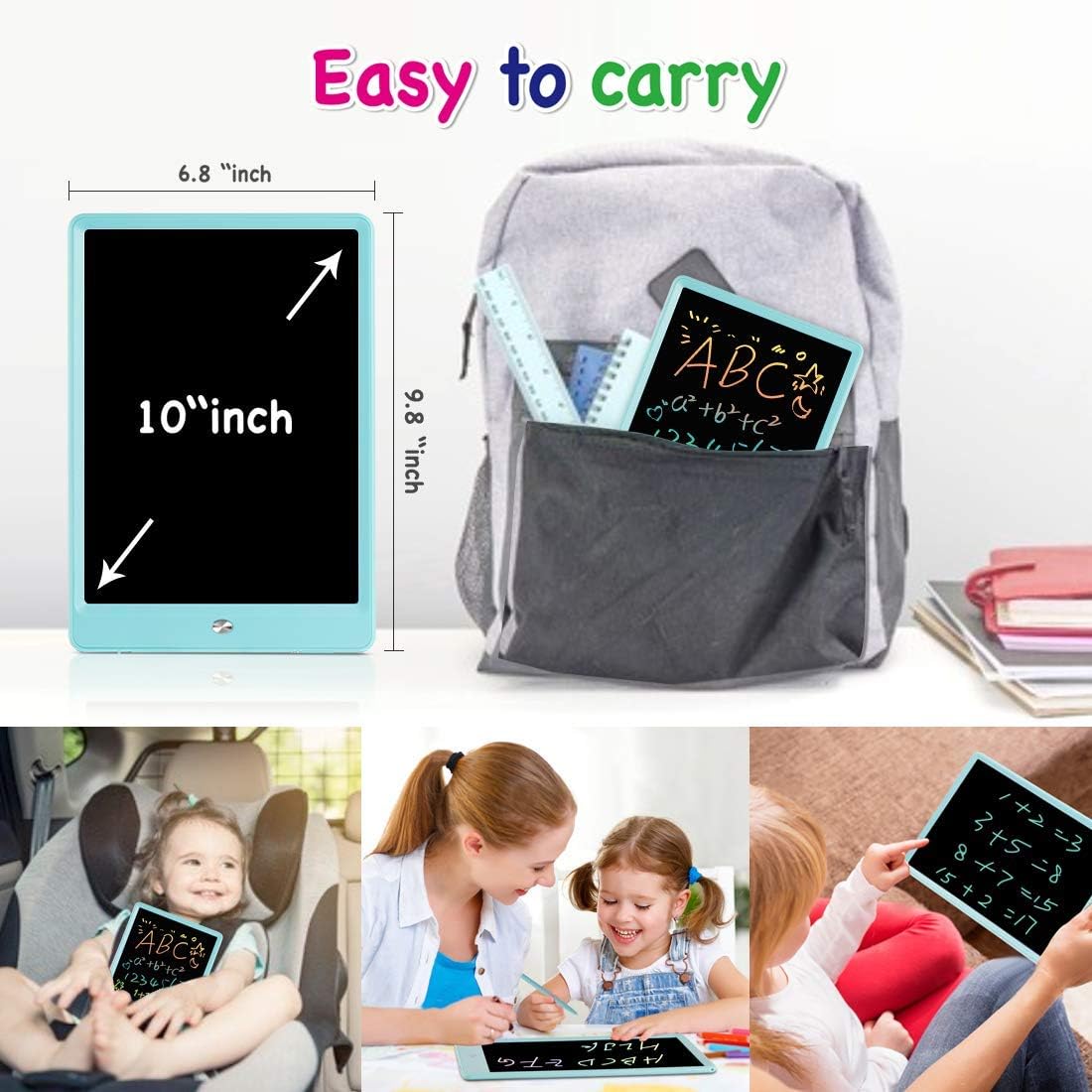 Thumbnail 6 de ORSEN 10 Inch LCD Doodle Board Writing Tablet for Kids (Pressure-Sensitive Color Screen)