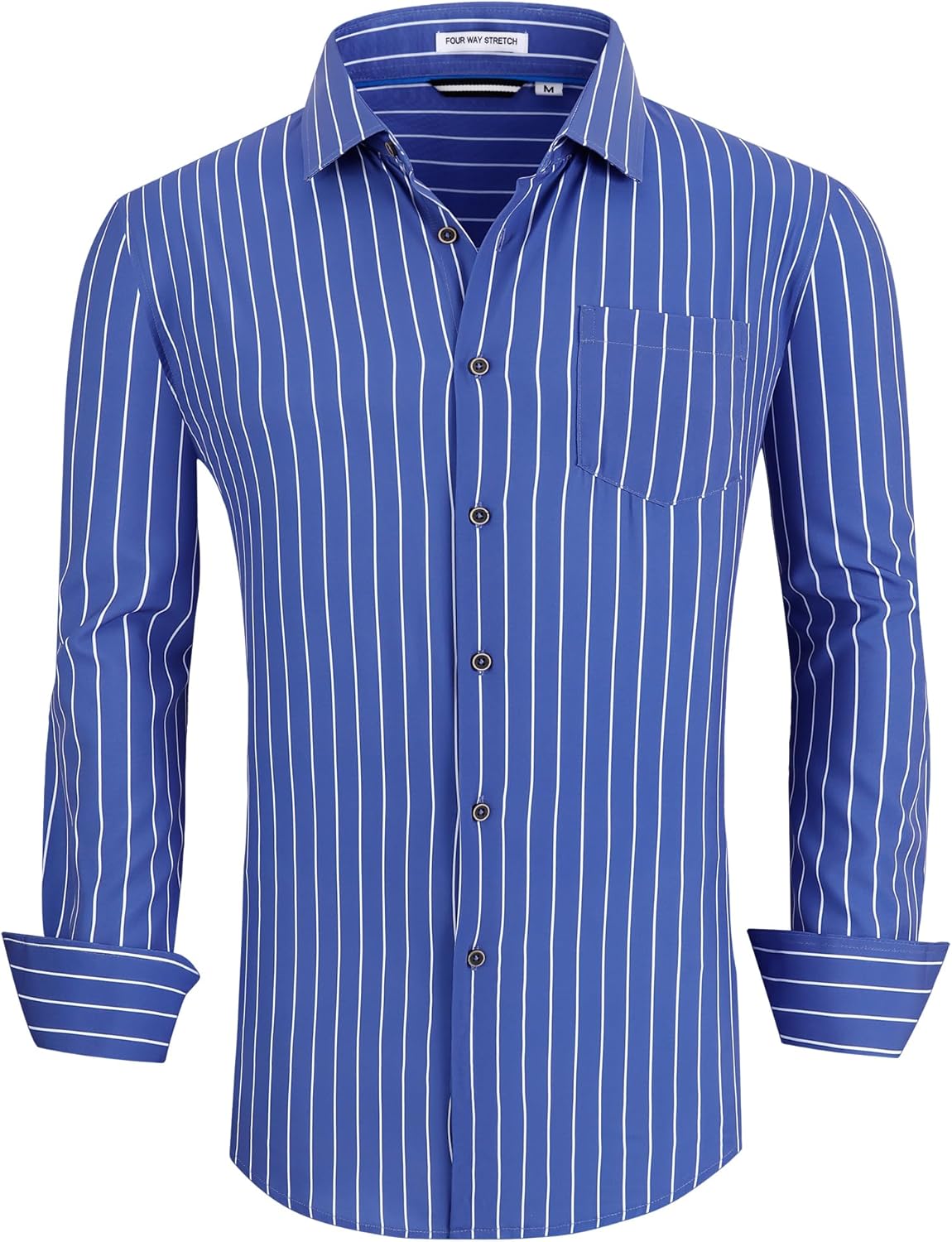 Thumbnail 5 de Alex Vando Button Down Wrinkle Free Shirt 4-Way Stretch