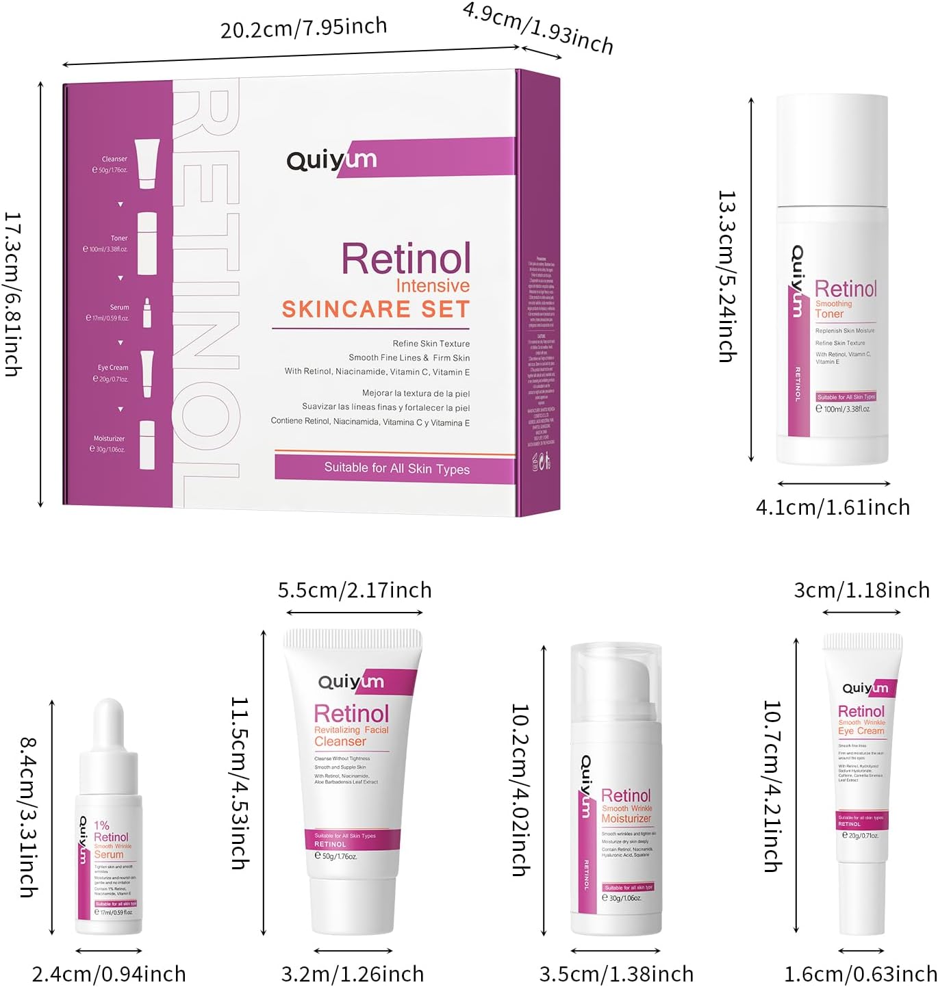 Thumbnail 6 de QUIYUM Retinol 5 piezas kit de cuidado facial 🧴