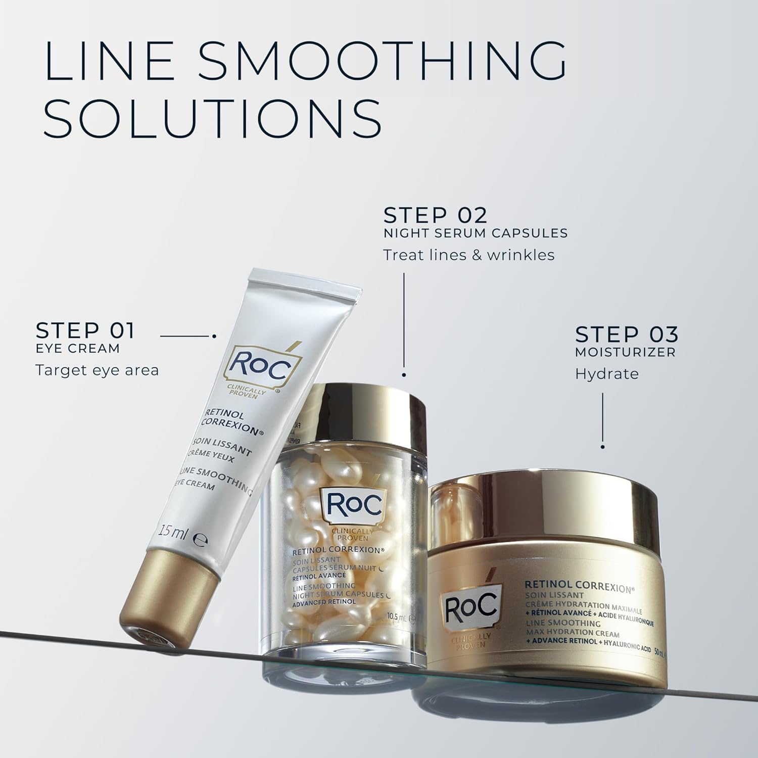 Detalle de RoC Retinol Correxion Under Eye Cream for Dark Circles, Puffiness & Wrinkles
