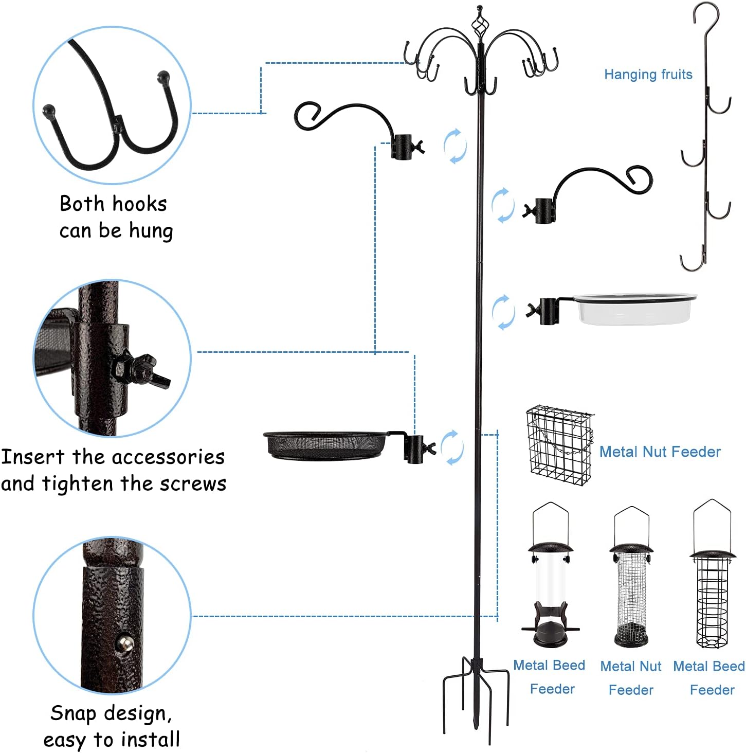 Thumbnail 5 de Bird feeding station kit 238.8cm pole