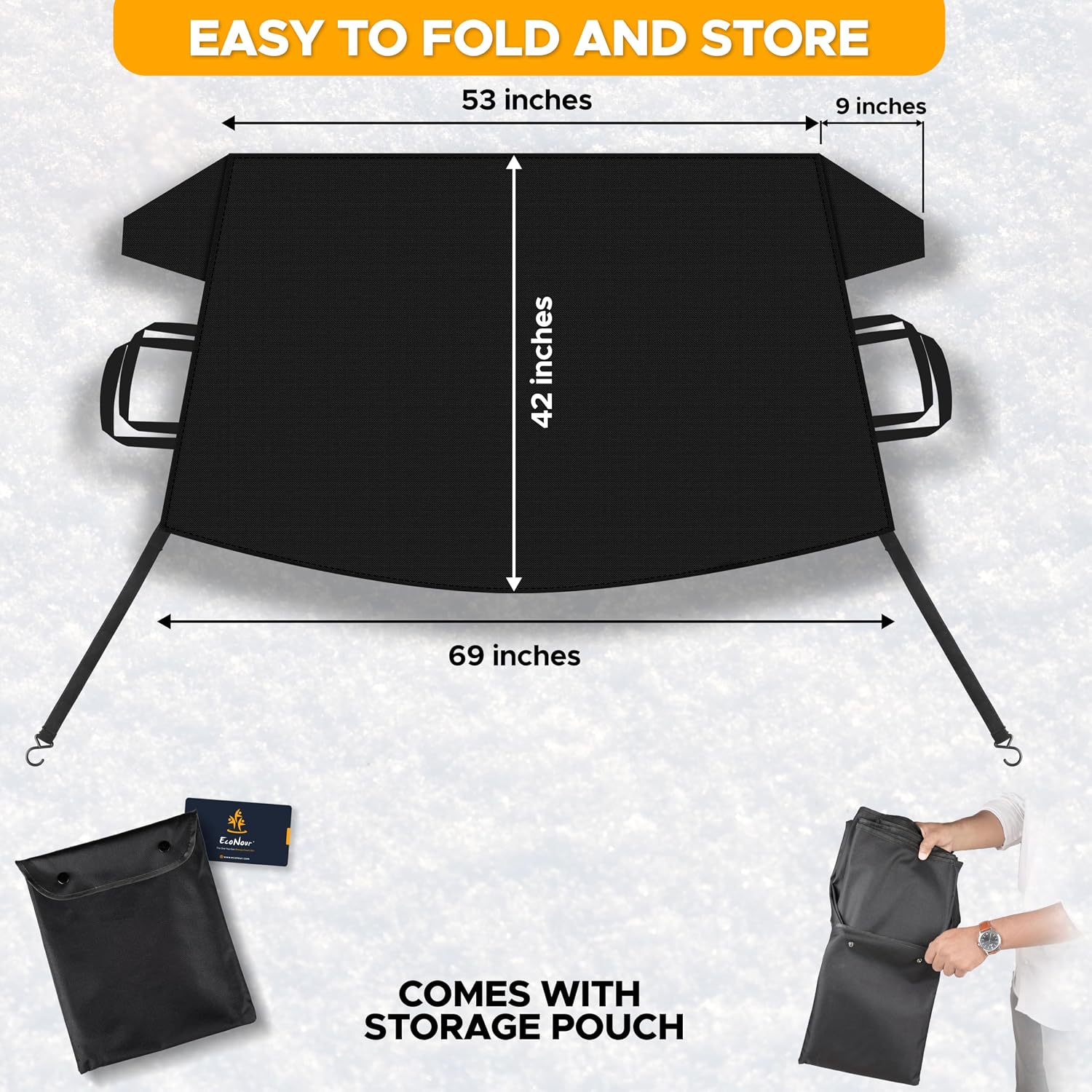 Thumbnail 2 de EcoNour Windshield Cover 69x42 Inch