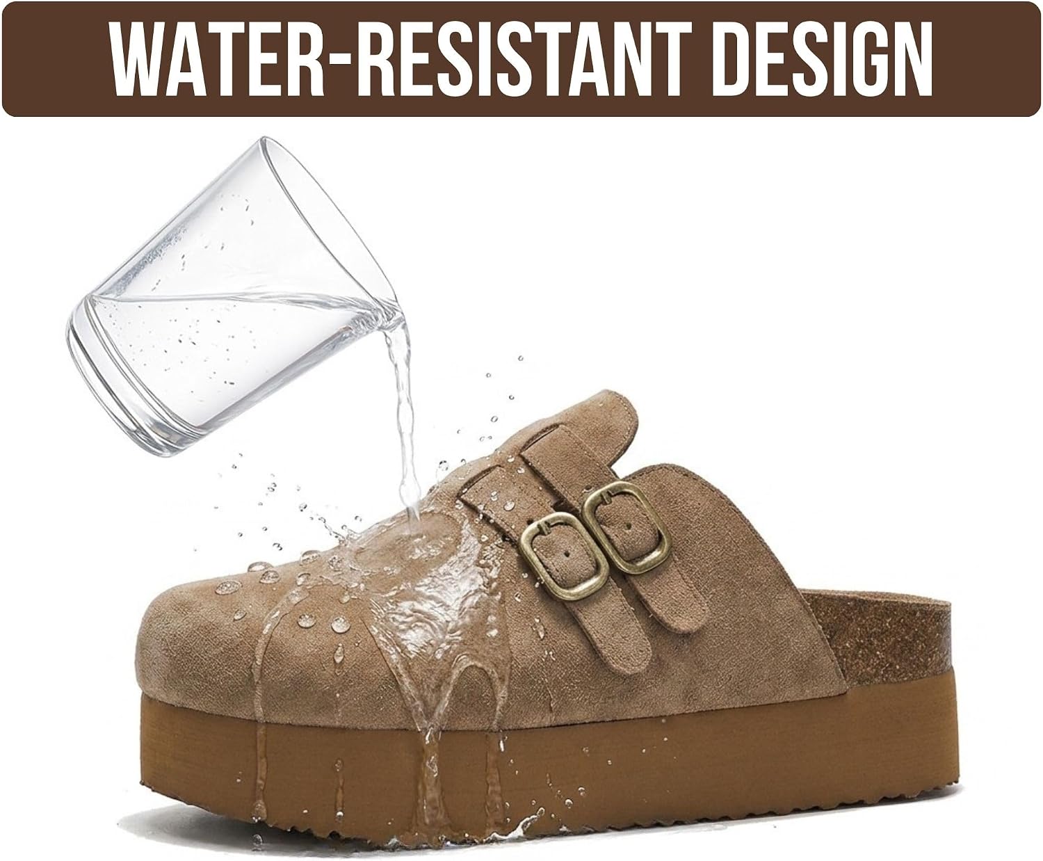 Detalle de Project Cloud Women's Platform Clogs in Genuine Leather