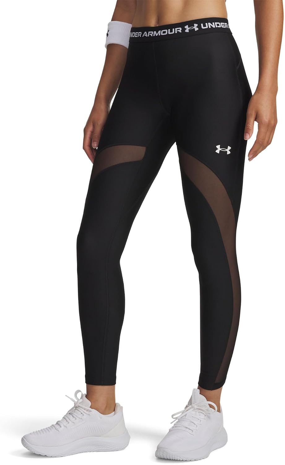 Detalle de Under Armour HeatGear Mesh Calzamaglia Donna Nero – stile, leggerezza e comfort per l’allenamento