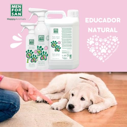 Detalle 2 de MENFORSAN Antiorines 500 ml: repelente educativo para perros y gatos