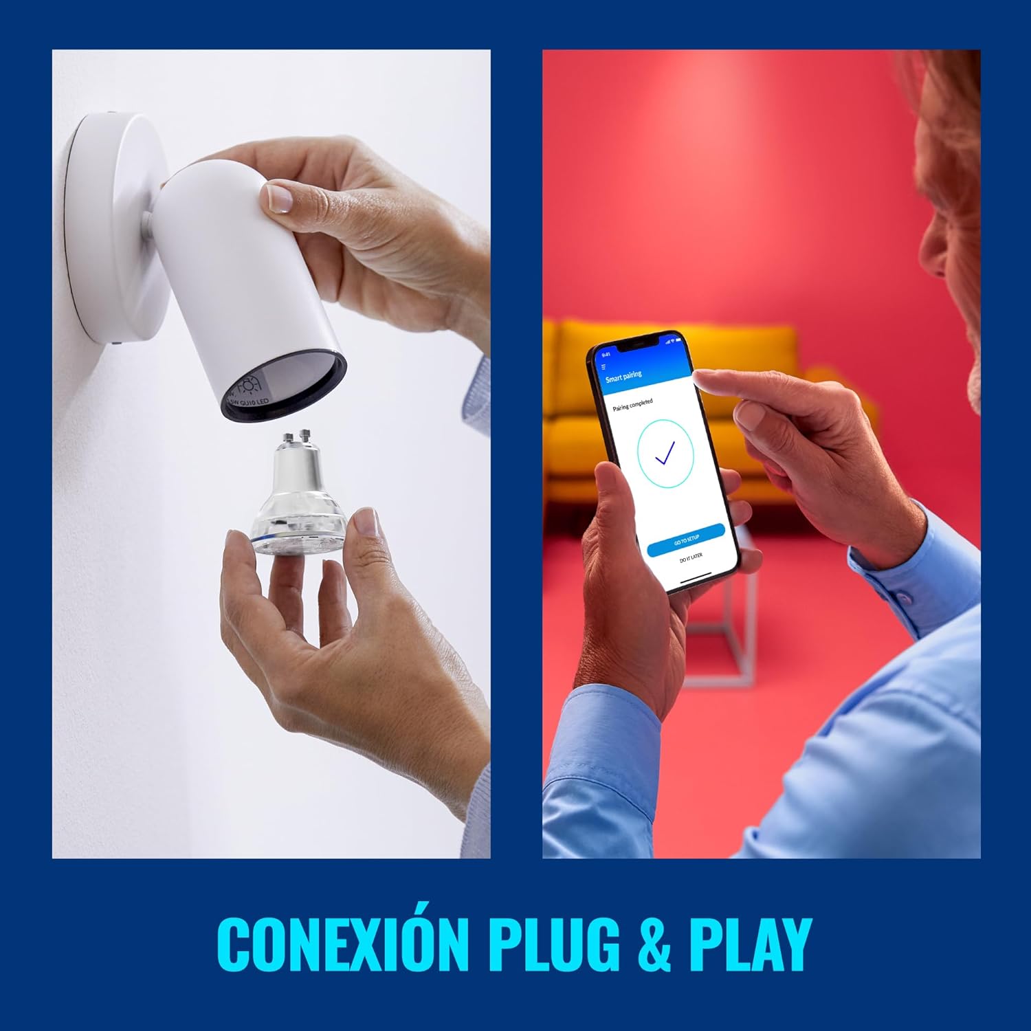 Thumbnail 2 de WiZ - Pack de 3 Bombillas LED GU10 Inteligentes