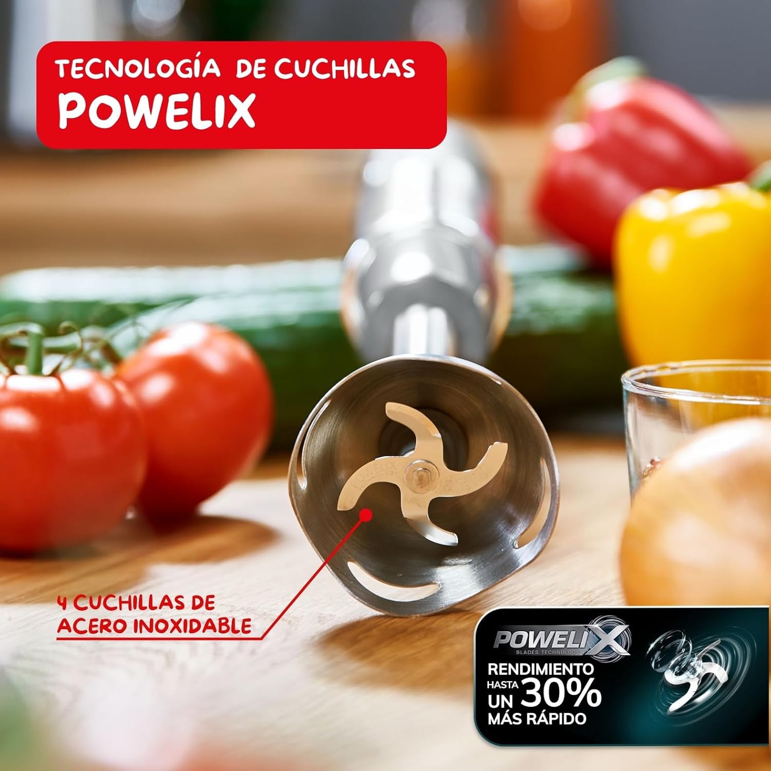 Thumbnail 4 de Moulinex Quickchef 1000 W batidora mano 800 ml