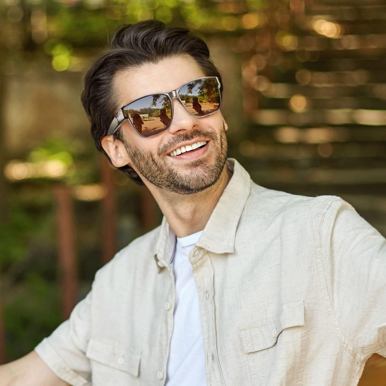 Detalle de URUMQI Überzieh Sonnenbrille über Normalbrille – Polarisiert, UV400, TR90