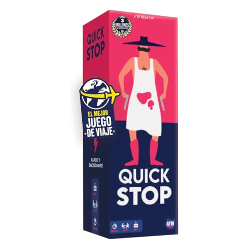 Detalle de QuickStop - Juego de mesa para adultos +16 de ATM Gaming: rápido, atrevido y divertido para 2–7 jugadores