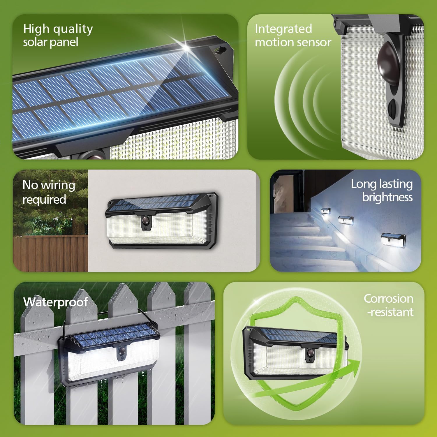 Thumbnail 1 de Philips solar motion sensor outdoor lights with 258 LEDs, 3 lighting modes and PIR detection